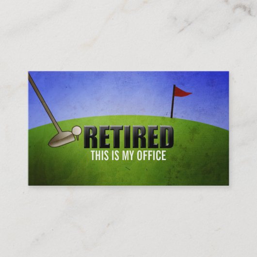 Funny Retirement Visitekaartjes Contactkaartje (Voorkant)