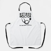 Funny Retiting Doctor Stethoscoop in ruste Medical Schort (Voorkant)