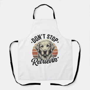 Funny Retriever Hond Vintage Gravure Grafische T-s Schort