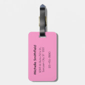 Funny Retro 50's Sarcastische vrouw: Triple Threat Bagagelabel (Achterkant verticaal)