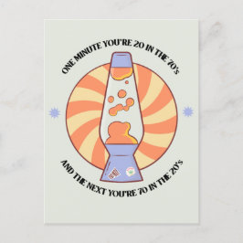 Funny Retro 70's Briefkaart