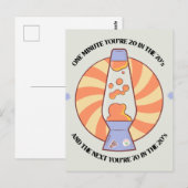 Funny Retro 70's Briefkaart (Voorkant / Achterkant)