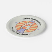 Funny Retro 70's Papieren Bordje (Gekanteld)