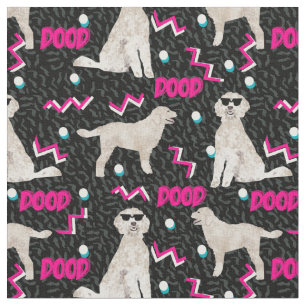 Funny Retro 80s Goldendoedle dood stof