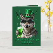 Funny Retro 90s St. Patricks Card – For Him Kaart (Gele Bloem)