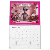 Funny Retro Alien Calendar – Aliens Among Us Kalender (Feb 2026)