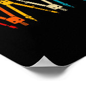 Funny Retro Architect Comp Rainbow Design  Poster (Hoek)