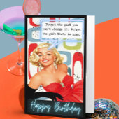 Funny Retro Birthday Card Best Friend-Sassy-Gift Kaart