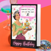 Funny Retro Birthday Card Best Friend-Sassy-New30 Kaart