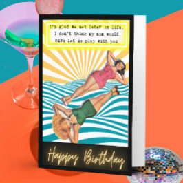 Funny Retro Birthday Card Best Friend-Sassy-Play Kaart