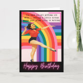 Funny Retro Birthday Card Best Friend-Sassy-Prune Kaart (Voorkant)