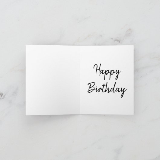 Funny Retro Birthday Kaart blaast kaarsen uit (Binnen)