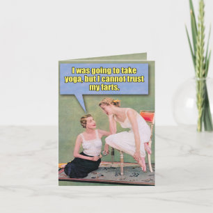 Funny Retro Birthday Kaart - Vertrouw op mijn sche