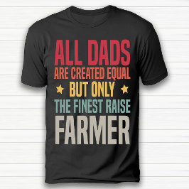 Funny Retro Boer Papa Agriculture Zwart T-shirt