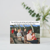 Funny Retro Briefkaart (Staand voorkant)