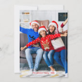 Funny Retro Bright Ugly Sweater Photo Christmas Feestdagenkaart (Voorkant)