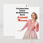 Funny Retro  Bunco Briefkaart (Voorkant / Achterkant)