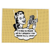 Funny Retro Bunco Gift Bag Groot Cadeauzakje (Achterkant)