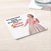 Funny Retro Bunco-Onderzetters Kartonnen Onderzetters (Schuin)