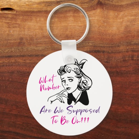 Funny Retro Bunco Player Sleutelhanger (Voorkant)