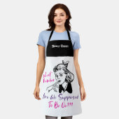 Funny Retro Bunco Queen Monogram Schort (Gedragen)