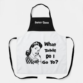 Funny Retro Bunco  Schort