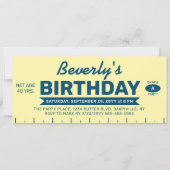 Funny Retro Butter Stick Personalized Birthday  Kaart (Voorkant)
