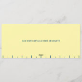 Funny Retro Butter Stick Personalized Birthday Kaart (Achterkant)