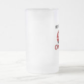 Funny Retro Camper Frosted Beer Mok (Center)