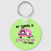 Funny Retro Camper Sleutelhanger (Voorkant)
