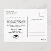 Funny Retro Car DRIVE PER GraduPartij Briefkaart (Achterkant)