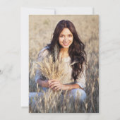 Funny Retro Car DRIVE, PHOTO Graduparty Kaart (Achterkant)