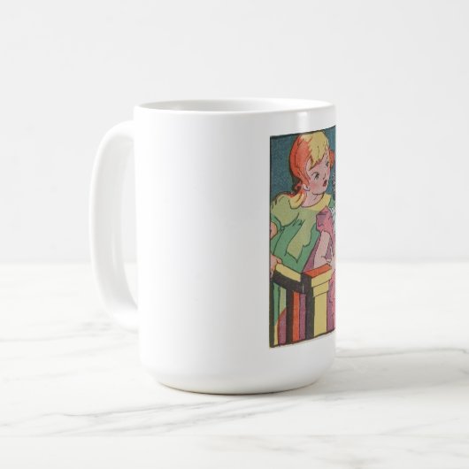 Funny Retro Cartoon Comic Koffiemok (Voorkant links)