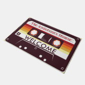  Funny Retro Cassette Mixtape Home Deurmat (Schuin)