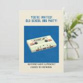 Funny Retro Cassettebandje terugspoelen met een po Kaart (Staand voorkant)