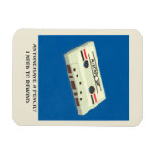 Funny Retro Cassettebandje terugspoelen met een po Magneet (Horizontaal)