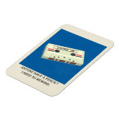 Funny Retro Cassettebandje terugspoelen met een po Magneet (Linkerzijde)