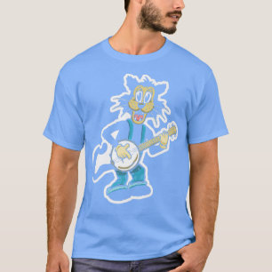 Funny Retro Cat Banjo Picker Cartoon Cute T-shirt