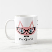 Funny Retro Cat Coffee Mok - Cha Cha Cat (Links)