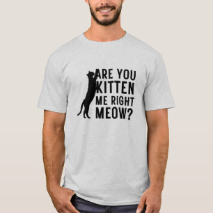 Funny Retro Cat is dat je me de juiste kat geeft T-shirt