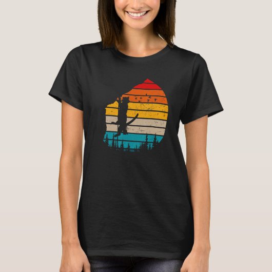 Funny Retro Cat Klim Kat T-shirt (Voorkant)