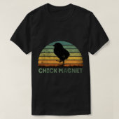 Funny Retro Chick Magnet T-shirt (Design voorkant)