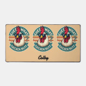  Funny Retro Chicken Butt Joke Design Bureaumat (Voorkant)