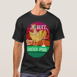 Funny Retro Chicken Butt Raad eens wie de kippen p T-shirt