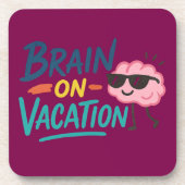 Funny Retro Chill Mode Drink Coasters (Set of 6) Bier Onderzetter (Voorkant)