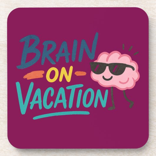 Funny Retro Chill Mode Drink Coasters (Set of 6) Bier Onderzetter (Voorkant)