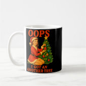 Funny Retro Christmas Oops I Got Another Tree  Koffiemok (Links)