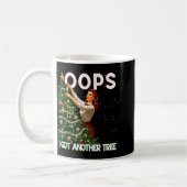 Funny Retro Christmas Oops I Got Another Tree  Koffiemok (Links)