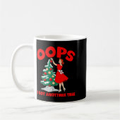 Funny Retro Christmas Oops I Got Another Tree Koffiemok (Links)
