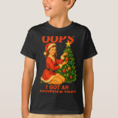Funny Retro Christmas Oops I Got Another Tree  T-shirt (Voorkant)
